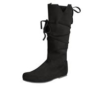 Bottines plates pour homme et femme - Automne - Cosplay médiéval, Noir , 46