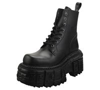 Bottines Platforme New Rock - Cuir Noir Unissex METALLIC - 37 EU