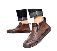 Bottines polyvalentes et décontractées d'extérieur, à Enfiler et à Fermeture éclair - Bottines légères à Semelle Plate pour Le Quotidien et L'Aventure pour Le Sport Casual