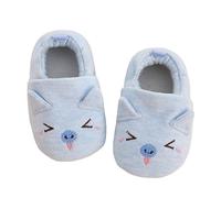 Bottines pour bébé en coton légères et durables - Chaussures en coton douces et confortables - Respirantes - Minimalistes - Légères - Ultra légères - Pour enfants, bleu, 6 mois