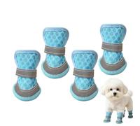 Bottines pour Chien sur Trottoir Chaud 4 Bottines Respirantes Et | Protège-Pattes Pour Chiots Pour Propriétaires Et Amoureux D'Animaux, Promenades, Camping, Jardin, Plages