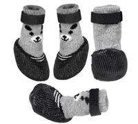 Bottines pour Chiens Bottines pour Chien Respirantes, Couvre-Chaussures à | Chaussures d'hiver canines Protège-pattes respirant ajustable pour chiens, hiver, marche extérieure et Noir S