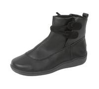 Bottines pour femme - Bottines à talon bas - Baskets tendance - Vintage - En cuir - À lacets - Chaussures plates de jardin, Noir , 41 EU
