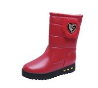 Bottines pour femme - Doublées - Confortables - Bottes western tendance et modernes - Bottes d'hiver - Bottines de transition légères à lacets - Pour l'automne et l'hiver, rouge, 40 EU