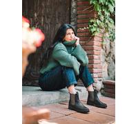 Bottines pour femme en cuir avec élastiques latéraux | CARLA-NC 41