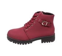 Bottines pour femme, lacets, fermeture éclair latérale, bottes de loisirs | Enfilage élastique pour un enfilage facile, bottes décontractées pour la vie quotidienne, les fêtes et les tenues