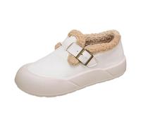 Bottines pour femme tendance automne-hiver Chelsea talon bloc hauteur genou daim promenade campagne neige isolée doublure polaire antidérapante, blanc, 36.5 EU