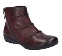 Bottines pour Femmes - JOSEF SEIBEL - Naly 61 - Cuir - Rouge - Zip - Plat 42