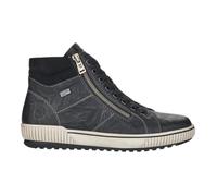 Bottines - Remonte - D0772 - Noir - Talon plat - Fermeture à zip - Bout rond 38