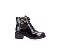 Bottes lacets Remonte D1A72 - Noir - Cuir - Talon compensé 2 - Lacets - Femme 37
