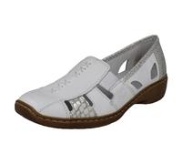 Rieker - 41385 cuir 3 cm blanc - 41385 - CUIR - 3 CM - BLANC - 39, Blanc