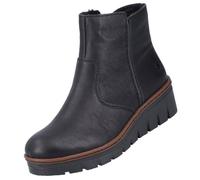 Bottines Rieker Femme Noir - Rieker X9165-00 - Compensé - Synthétique - Zip 38