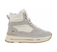 Bottines semi-compensées Mustang Femme - Blanc - Lacets - Talon 4cm 38
