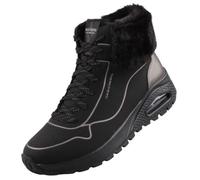 Skechers Bottines Uno Rugged Fall Shimmer Femme Noir Cuir synthétique Durabuck Zip Talon 5 cm 36