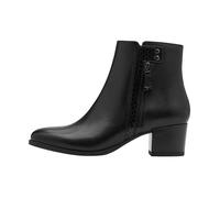 Bottines - TAMARIS - Chic Femme - Talon Large - Cuir Noir - Confort Optimal 39