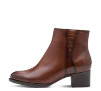 Bottines - TAMARIS - Élégantes - Cuir - Talon carré - Marron 40
