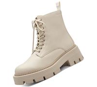 Bottines - Tamaris - Femme - Beige - Cuir - Talon Large - Hauteur Moyenne 40
