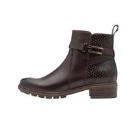 Bottines - TAMARIS - Mocca Comb - Cuir - Talon Bloc - Confort Exceptionnel 36