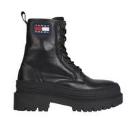 Bottines Tommy Jeans LACE UP BOOT Noir Femme - Cuir - Lacets 36