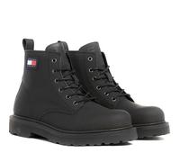 Bottines Tommy Jeans Ruberized Lace Up Boot - Noir - Homme - Cuir - Lacets 41