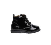 Bottines Vernies À Lacets Et Fermeture Éclair Robin New Noir- 24