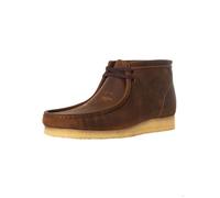 Bottines Wallabee Boot Beeswax Homme - CLARKS ORIGINALS - Cuir - Marron Violet 41 1/2