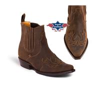 Bottines WB-37 Stars & Stripes boots western brun unisexe