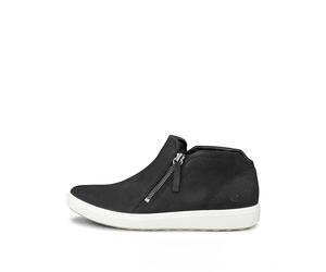 Bottines zippÃ©es en daim femme Ecco Soft 7 Noir 36