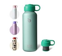 BOTTLE BOTTLE Gourde en acier inoxydable 600 ml - Bouteille isotherme pour boissons gazeuses, sans BPA, anti-fuite, avec poignée de transport, idéale pour l'eau gazeuse, le sport, l'école et les