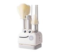 Bottle Cleaner Brush Set - Funny Long Handle Scrubber for Narrow Neck | Straw Pipe Decanter Cleaning Kit with Durable Bristles, Picnic Camping Cup Accessory for Beer Wine, Lids Cap Covers