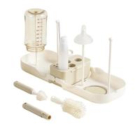 Bottle Cleaning Kit - Silicone Washing Tools, Portable Washer, Drying Rack | Travel Bottle Cleaner Brush Kit HoBottle Cleaning Kit Silicone Portable Washer Wit me Picnic Camping Long Trip Mother Parents