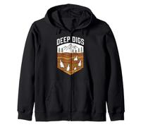 Bottle Digging Deep Digs Mudlarking Glass Hunter Sweat à Capuche