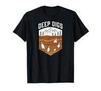 Bottle Digging Deep Digs Mudlarking Glass Hunter T-Shirt