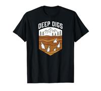 Bottle Digging Deep Digs Mudlarking Glass Hunter T-Shirt Graphique avec Valeur