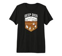 Bottle Digging Deep Digs Mudlarking Glass Hunter T-Shirt Haut de Gamme
