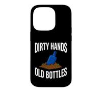 Bottle Digging Dirty Hands Old Bottles Antique Hunting Coque pour iPhone 14 Pro