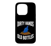 Bottle Digging Dirty Hands Old Bottles Antique Hunting Coque pour iPhone 15 Pro
