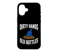 Bottle Digging Dirty Hands Old Bottles Antique Hunting Coque pour iPhone 16