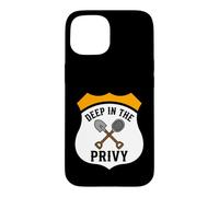 Bottle Digging Relic Hunter Deep in The Privy Design Coque pour iPhone 15