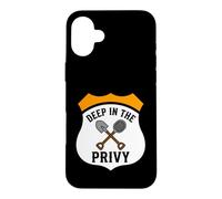 Bottle Digging Relic Hunter Deep in The Privy Design Coque pour iPhone 16 Plus