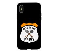 Bottle Digging Relic Hunter Deep in The Privy Design Coque pour iPhone X/XS