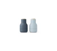 Bottle Grinder Petit Lot de 2 Bleu/Hêtre