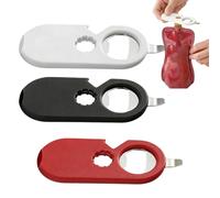 Bottle Opener Magnetic - Multi-functional Household Beer Openers, Stainless Steel Manual Ergonomic Bottle Opener, Refrigerator Magnet | for Home Travel Picnic Barbecue Family Gathering Friends Party
