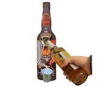 Bottle openerWall Mounted - 11,42 x 7,48 in Kitchen Bar Tool, Vintage Beer Opener, Portable Duraable Metal Hanging Open | Cap Collector Catcher Wall Mounted Beer Bottle openerfor Home Garage Entertai