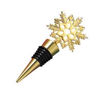 Bottle Stopper - Zinc Alloy, 4.41x1.93x0.79in Bottle Saver Airtight Seal Design | Reusable And Festive Snowflake Wine Cork, Holiday Bar Accessory For Christmas, New Year, Home Bar, Restaurant, Party