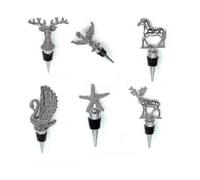 Bottle stoppers, 6 pieces per set, Universal design, Silicone material for food preservation