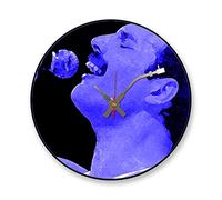 BottleClocks Horloge Murale emblématique Freddie Mercury Vinyl Icon pour Disque Vinyle (Queen)