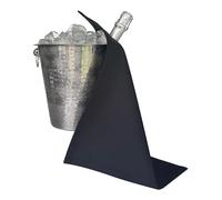 BOTTLECLOTHS - Original Collection, Chiffon pour Bouteille pour Seaux à Glace, Coton, 42 cm, Trou d'angle, Cercle Piqué (Noir, Paquet de 1)