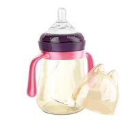 Bottles - 240ml Silicone Nipple Feeder,Easy-Grip Handles Breastfeeding Bottles, B́aby Feeding Supplies for Boys Girls Breastfeeding