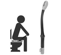 Bottom Wiper Long Handle Reach Comfort Bottom Wiper Assistant auto-essuyant pour un quotidien indépendant outil de toilette domestique pour les femmes enceintes âgées 15 7 pouces (gris)